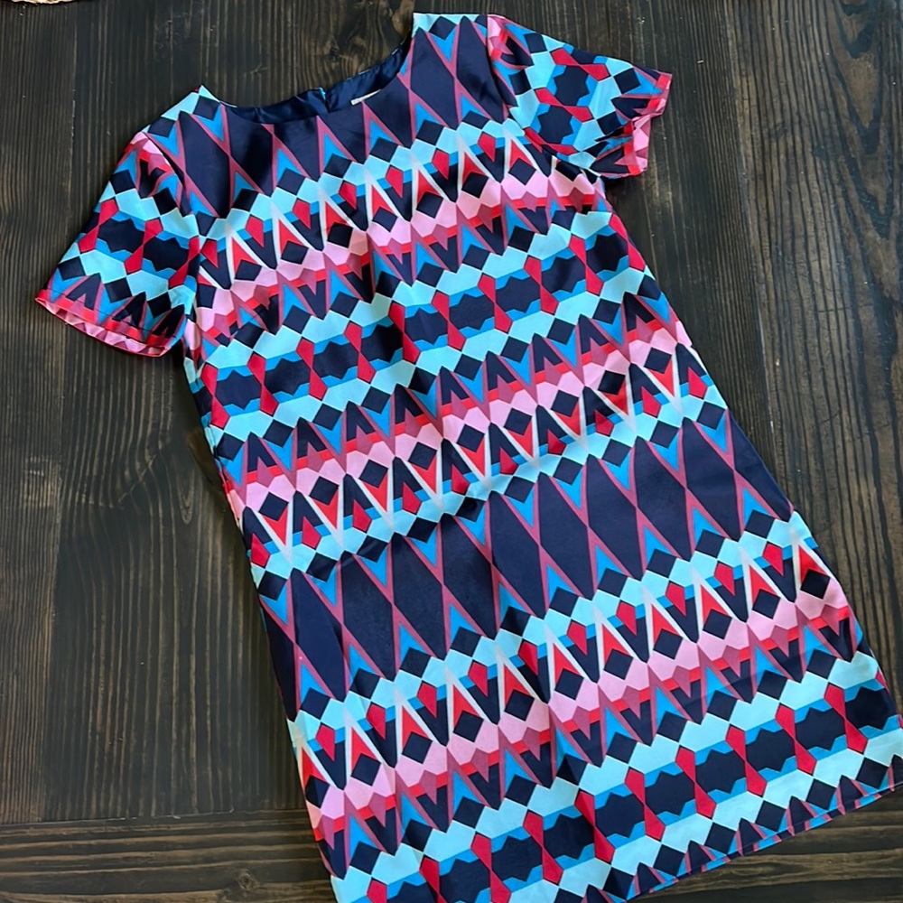 J. Crew DRESS - Fun, geometric print - size 4